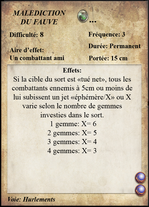 Malédiction du Fauve